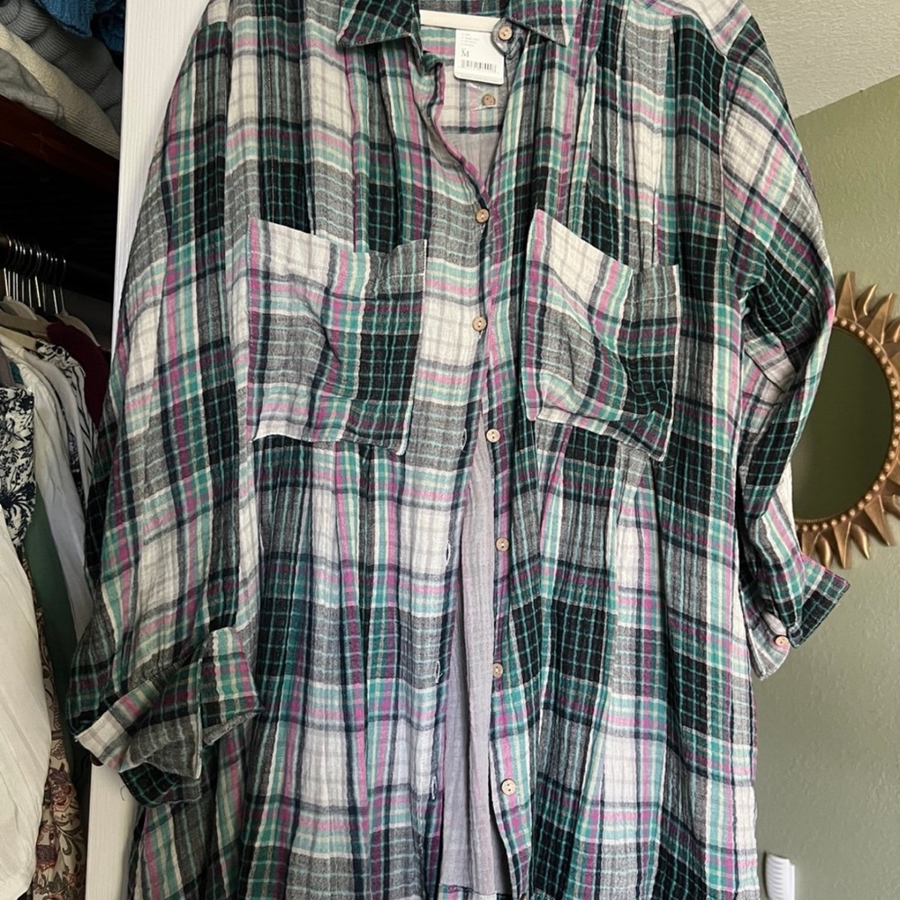 Free People Voyager,Button Down Shirt - Picture 3 of 3